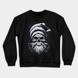 Santa black and white head Crewneck Sweatshirt